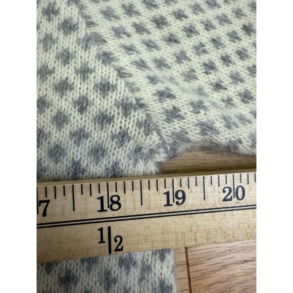 90s Y2K Outlander Studio Lambswool Angora Polo Buttons Streetwear Sweater Size M - Picture 8 of 11